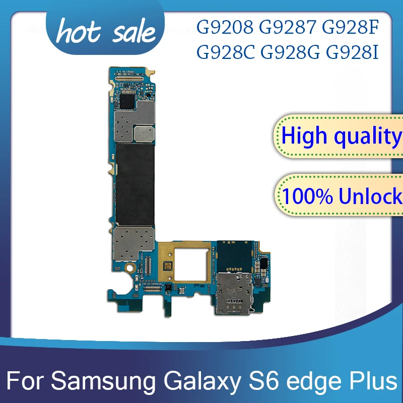Оригинальная разблокированная материнская плата для Samsung Galaxy S6 edge Plus G9208 G9287 G928F
