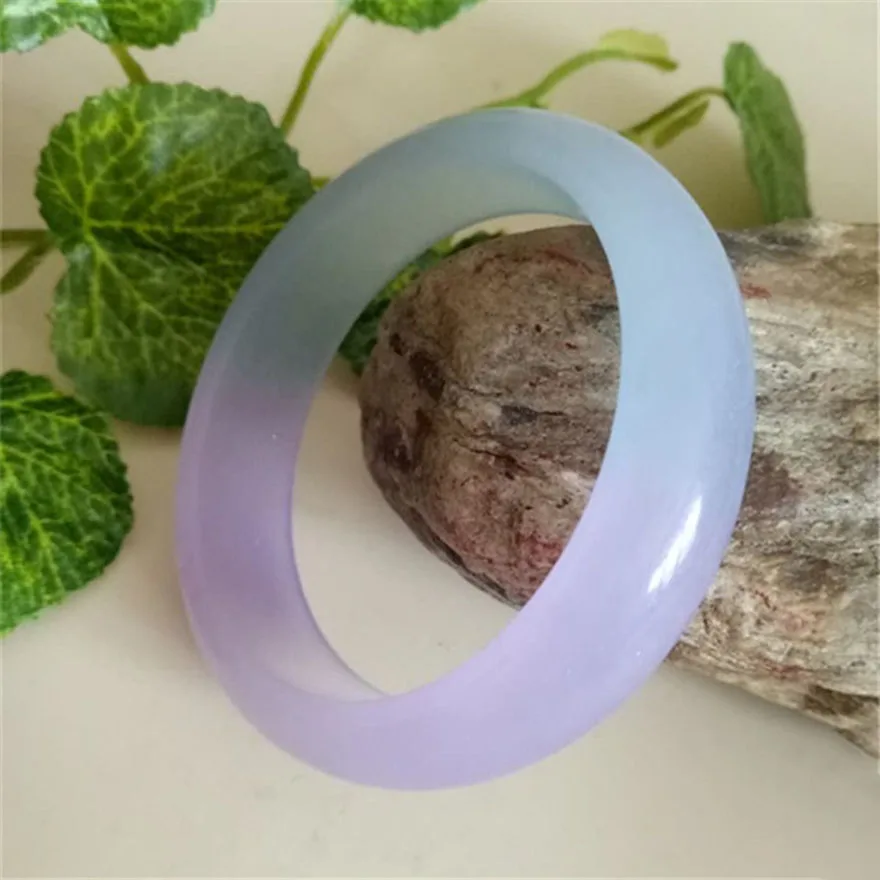 

100%real jade bangle natural handmade bracelets floating flower emerald ladies Violet bangle add certificate