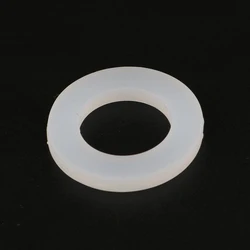 Silicone Rubber Flat Gasket and O - Ring Set - 20 Pieces - 3I4  inch (White 20pcs)