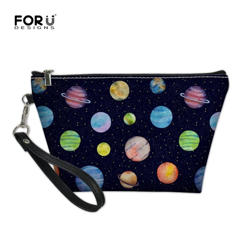 L5272Z8 FORUDESIGNS/Сумка для макияжа из мультфильмов с планетами, маленький косметический чехол для кошелька, органайзер на молнии, сумка для туалетных принадлежностей для женщин и девочек - Цвет: L5272Z8