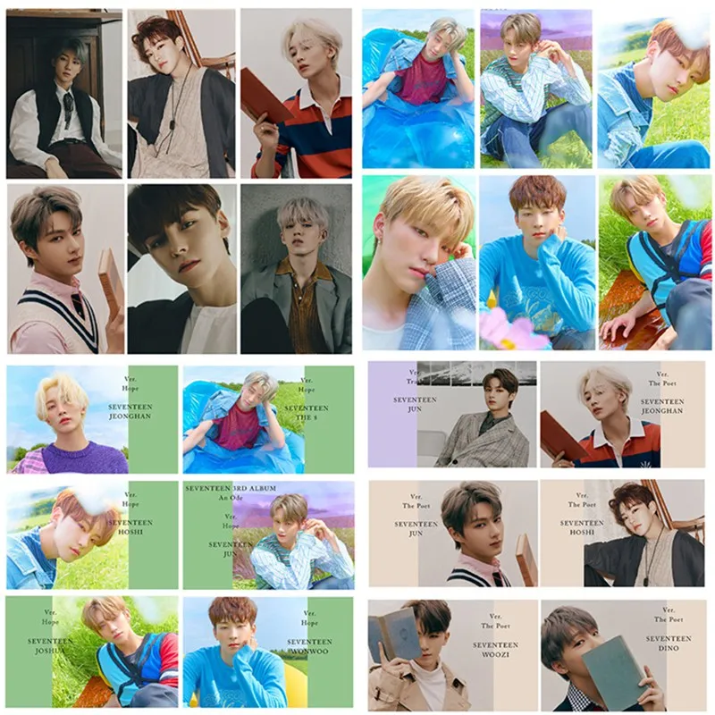 26 шт./компл. K-pop SEVENTEEN липкие фото карты Новая мода карты с кристаллами наклейки игрушек, для подарка, для фанатов Канцелярский набор