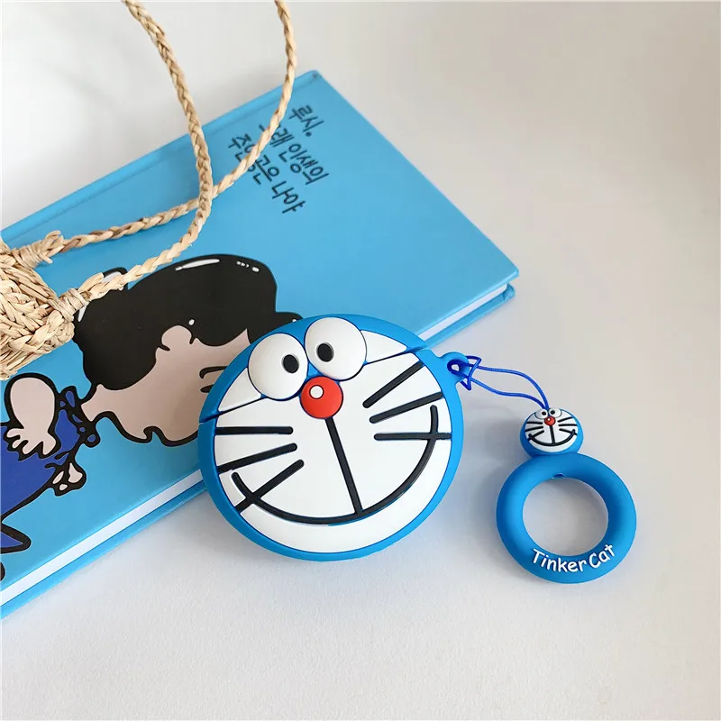 Высококачественный японский милый мультяшный чехол для наушников Doraemon Cat для Apple Airpods 1/2 3 Pro, силиконовый защитный чехол для наушников