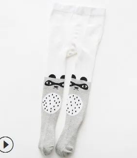 bear Колготки для маленьких девочек колготки для новорожденных мальчиков, вязаные колготки для малышей Детские хлопковые колготки для малышей однотонная одежда для маленьких девочек - Цвет: bear