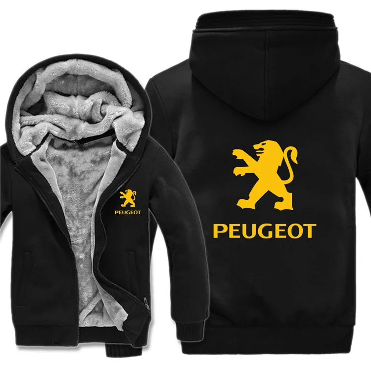 Логотип peugeot, толстовки, куртка, зимний мужской пуловер, Мужское пальто, повседневная шерстяная подкладка, флисовые толстовки peugeot
