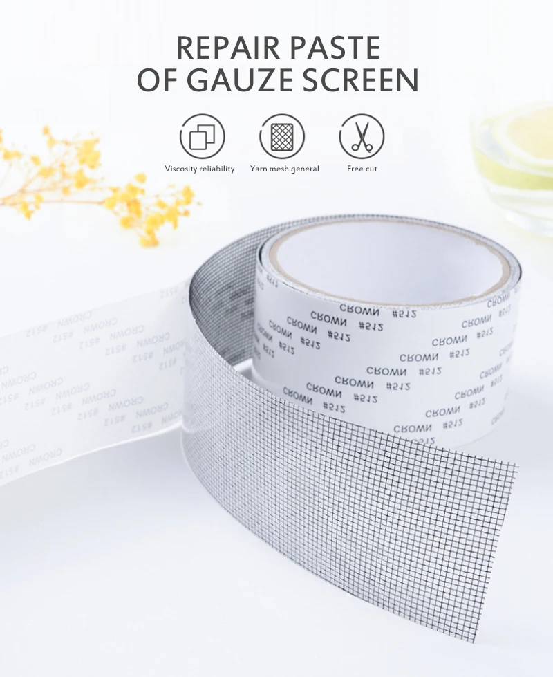 Description Picture 5 of item5x200cm Window Door Screen Patch Repair Kit Cover Mesh Window Hole Repaire Tape Window Screens Window Mosquito Net Home Textile