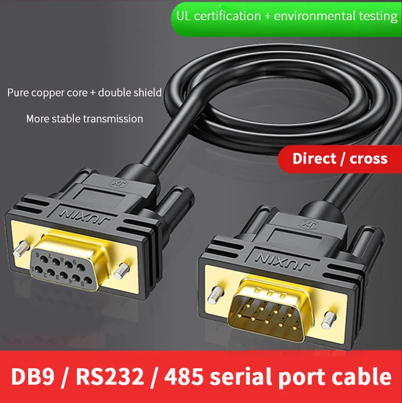 Juxin Db9 Cavo Porta Seriale Rs232 Linea Di Collegamento Maschio A Maschio E Femmina A Femmina 9 Pin Com Port Line Direct Cross 485