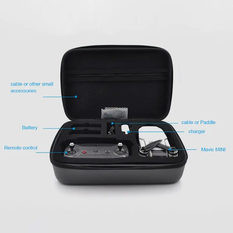 Buy 1 PC Waterproof Carrying Case PU Storage Bag Travel Box Handbag for DJI Mavic Mini