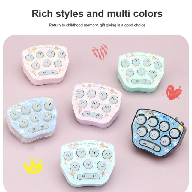 1pcs Children Antistress Toys Puzzle Hit Gophers Memory Training Game Mini Funny Portable Educational Novelty Toys For Children 5