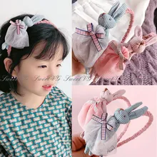 Корейский стиль, стиль, простая детская юбка, кролик, кукла, бант, резинки для волос, головная пряжка, аксессуары для волос, головной убор для женщин