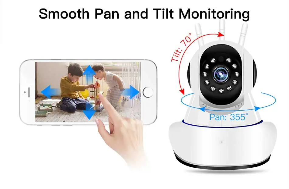 720 P/1080 P HD ночное видение домашняя детская безопасность беспроводная wifi ip-камера с функцией Обнаружения Движения умная сетевая CCTV камера