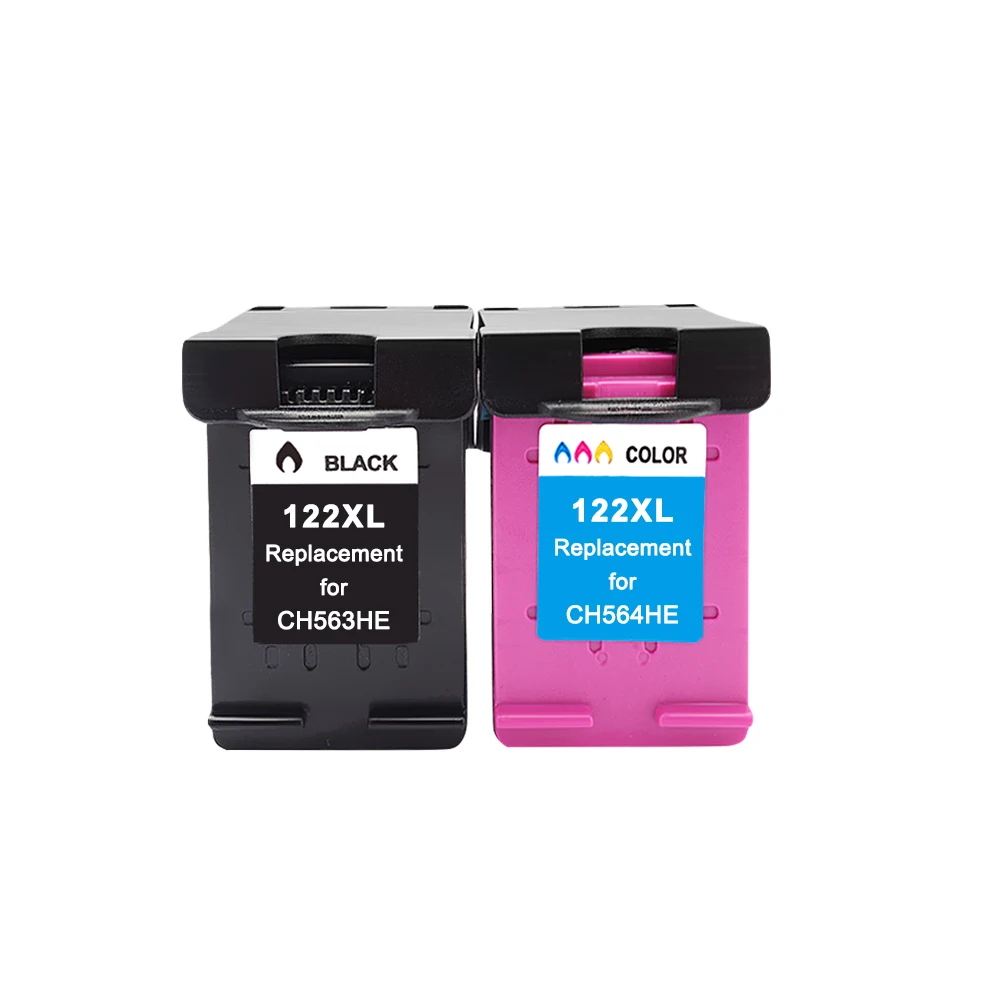 1Black 1Color 122XL совместимый для hp 122XL чернильных картриджей hp 122 XL hp 122 для hp Deskjet 1000 1050 1050A 1510 2000 2050 3000 3050 принтер - Цвет: 1Black 1Color