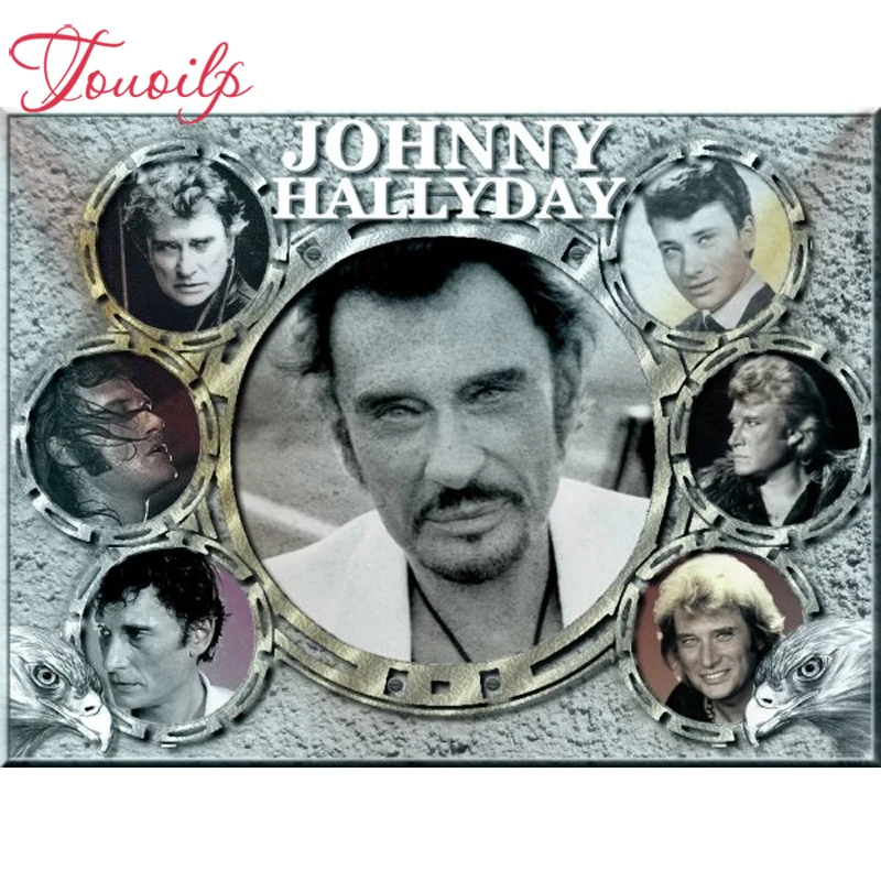 

DIY Diamond Embroidery 5D Johnny Hallyday Diamond Painting Mouse dandelion Kitten Mosaic Diamond Home Decor Craft pattern