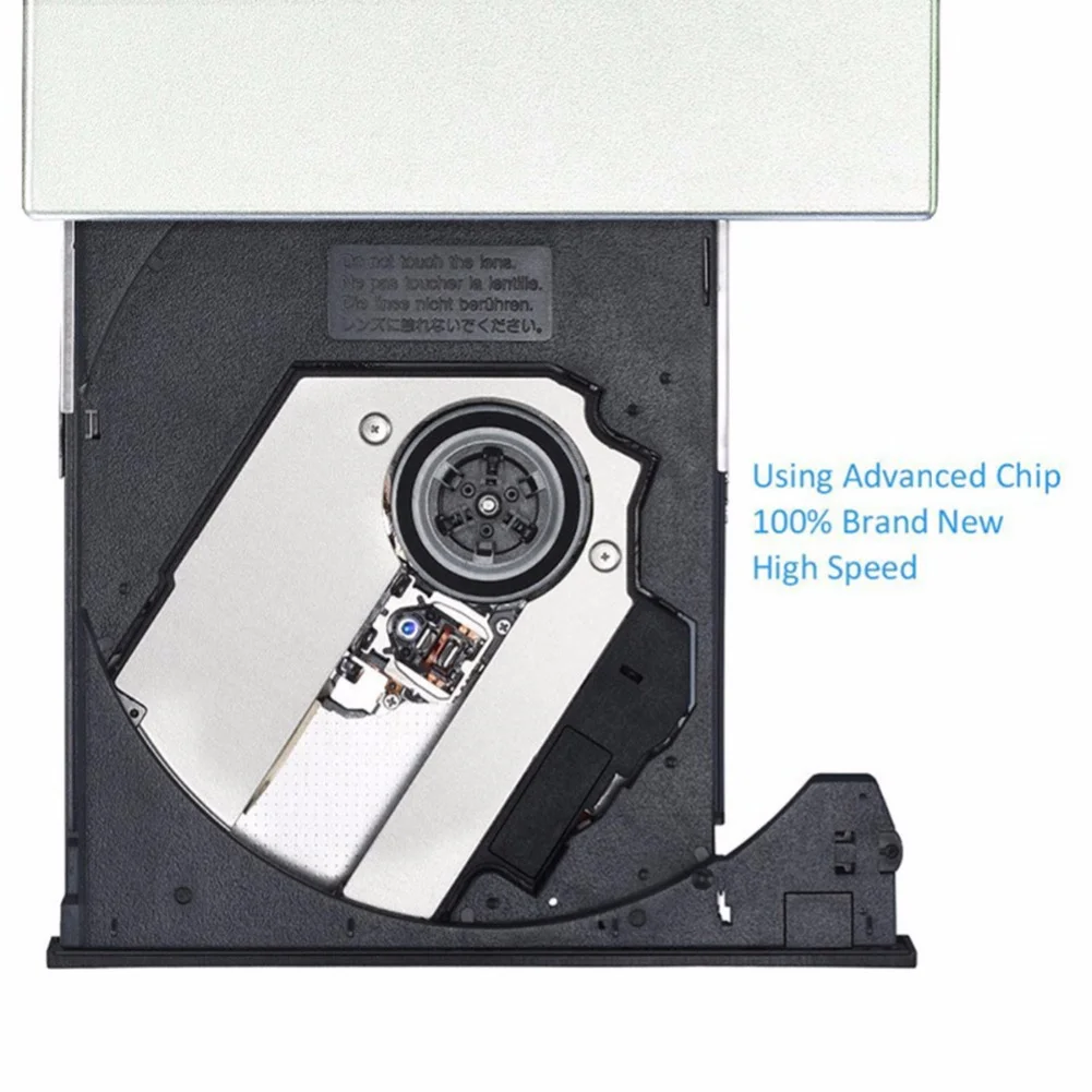 USB внешний CD-RW горелки DVD/CD ридер плеер оптический привод для ноутбука