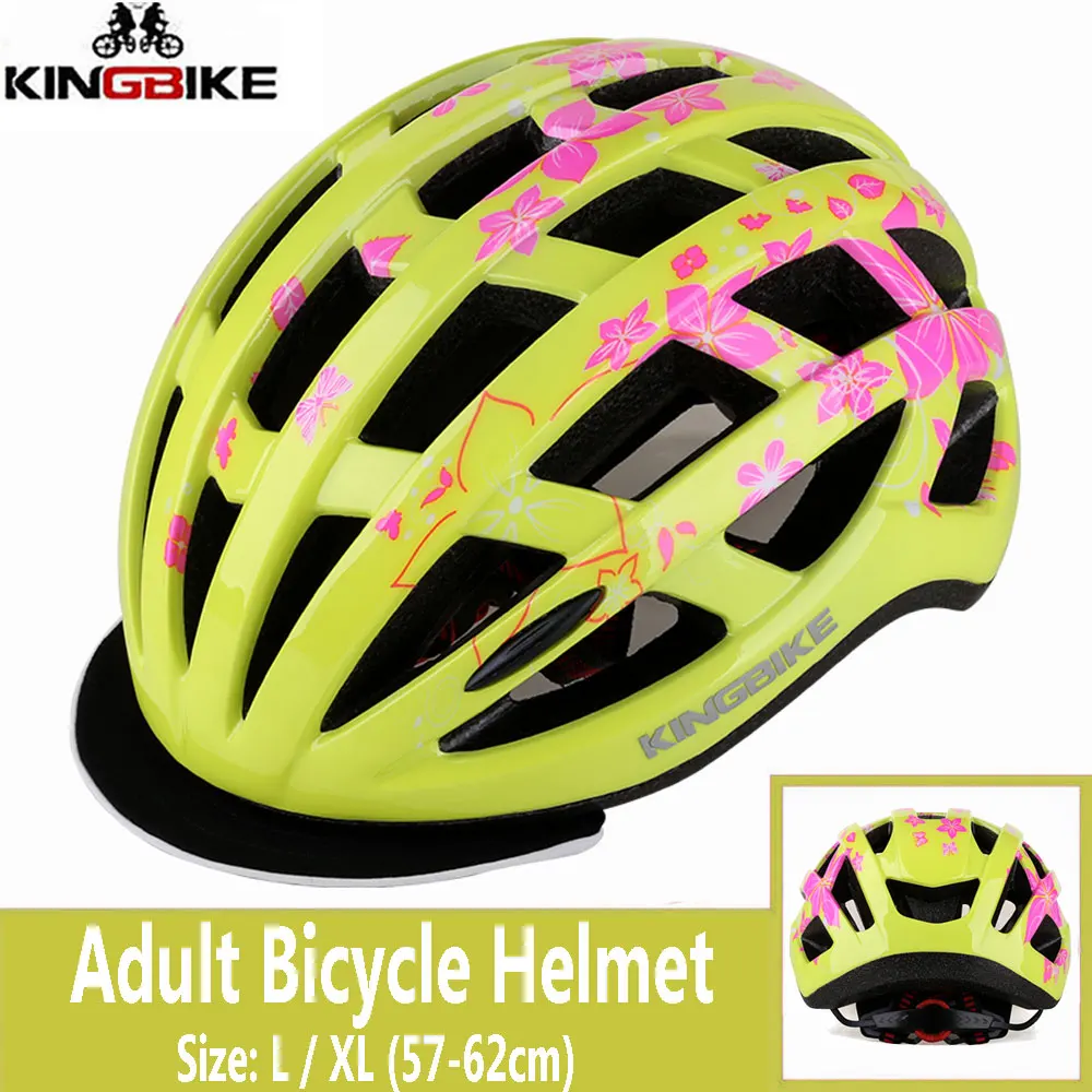 KINGBIKE велосипедный шлем для взрослых женщин и мужчин велосипедный шлем Синий MTB легкий спорт на открытом воздухе горный шоссейный велосипед велосипедные шлемы - Цвет: Yellow