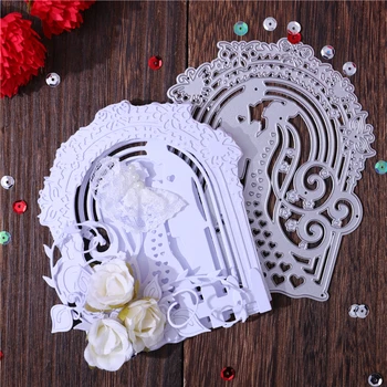 

DiyArts Wedding Bride And Groom Die Metal Scrapbooking Cutting Dies Love Photo Album Stencils Templates Embossing Mold New 2020
