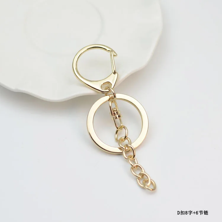 KC Gold-Tone Lobster Keychain Creative Gifts Box And Bag Hardware Car Key Ring Accessories Pendant Currently Available Wholesale
