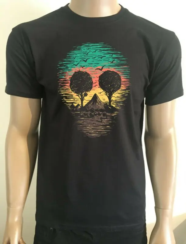 NATURE SKULL T SHIRT | Мужская одежда