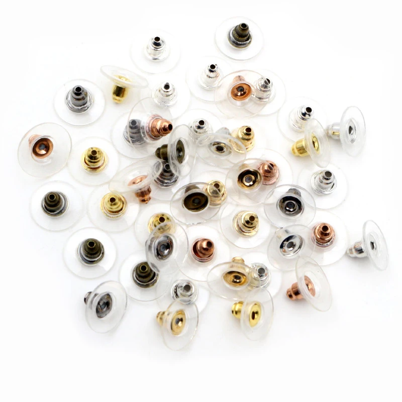 Wholesale 100Pcs Iron Clutch Earring Backs 