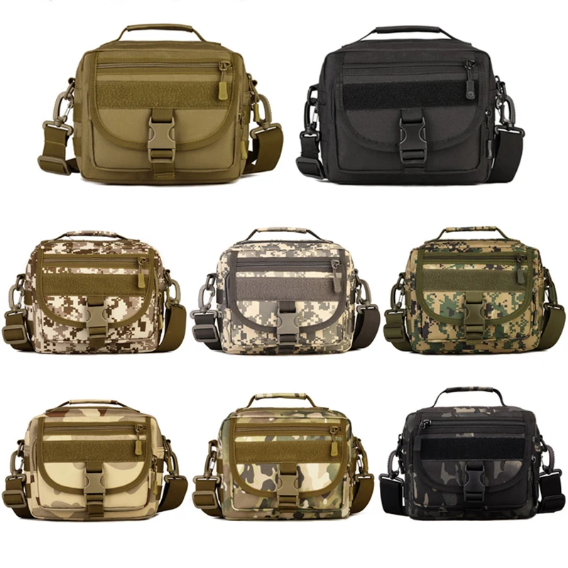 Защитная тактическая сумка через плечо военная модель Molle камуфляжная мужская