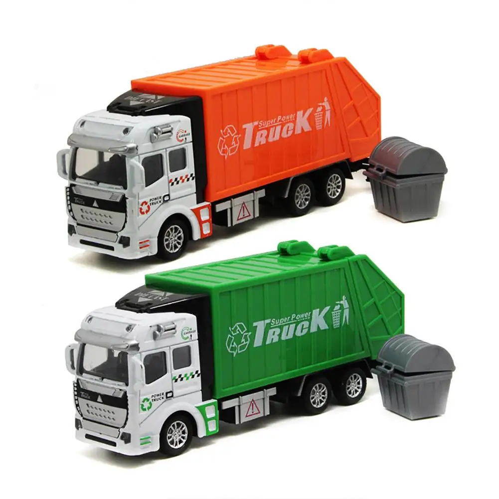

Mini 1/48 High Simulation Garbage Truck Model Toys Kids Children Toys Birthday Gift Toys For Kids