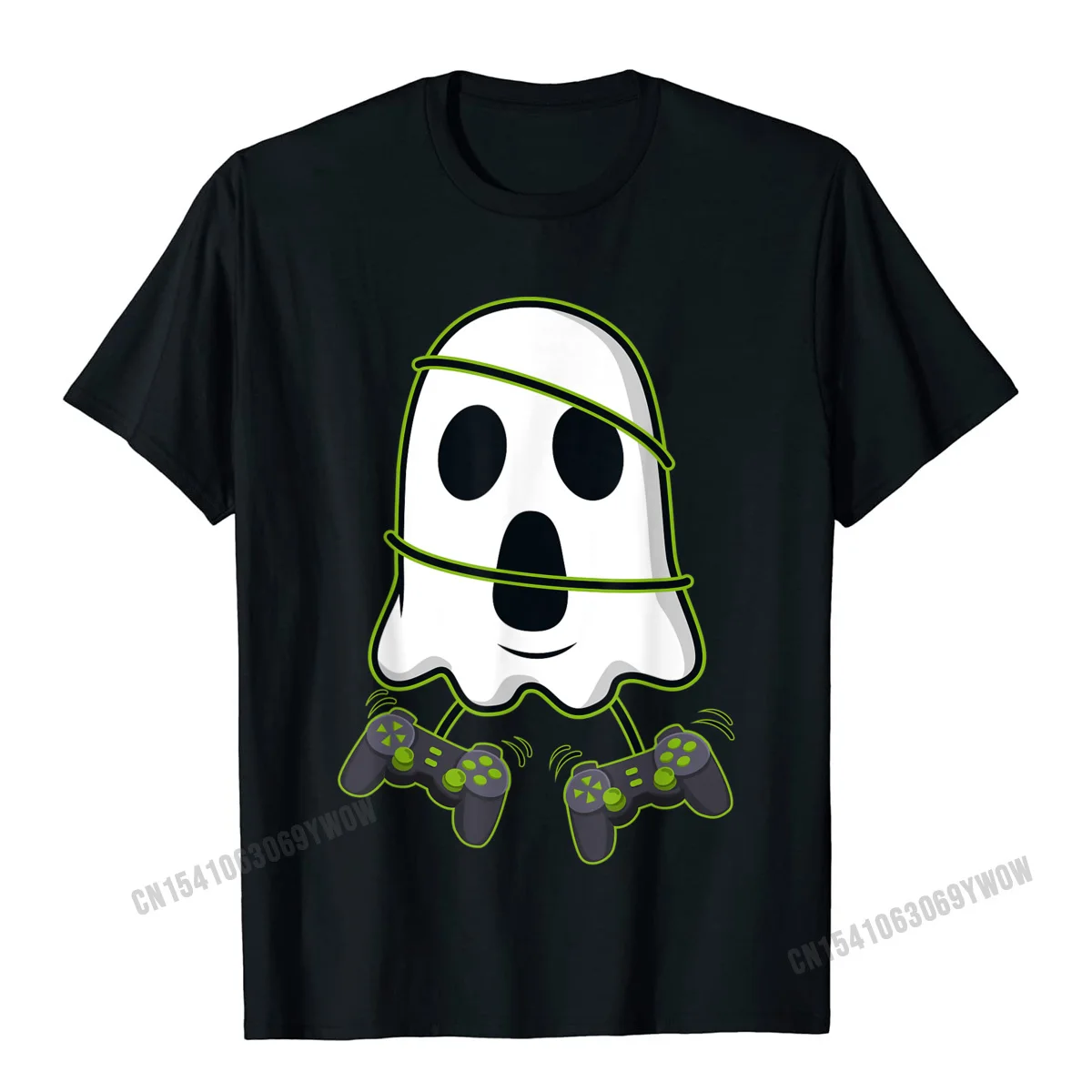 Design T Shirt Funky O Neck Summer Short Sleeve 100% Cotton Men Tshirts Casual Tops Shirt Drop Shipping Halloween Ghost Video Gamer Controllers Boys Kids Girls T-Shirt__681 black