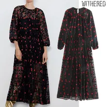 Увядшее английское платье с цветочной вышивкой и подкладкой для вечеринки, женское платье, vestidos de fiesta de noche vestidos, платье миди, женские блейзеры