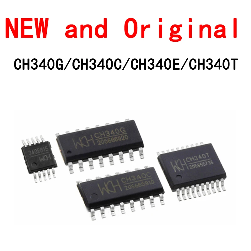 10 шт./лот CH340G/CH340C/CH340E/CH340T USB для последовательного чипа новый и оригинальный |