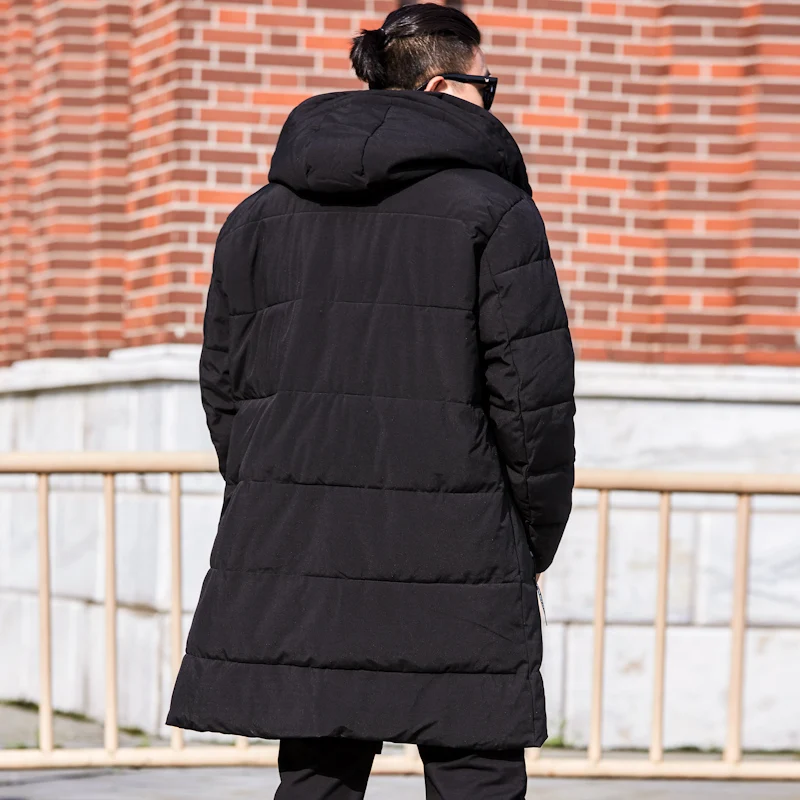 Размер 8XL 7XL 6XL Длинная зимняя куртка мужская Толстая парка Повседневная стеганая куртка ветрозащитная теплая зимняя куртка мужская парка с капюшоном