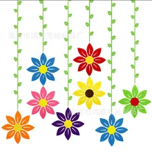 Детский сад Школа детская комната декоративные растения выдалбливают браслет «Подсолнух» Шарм Нетканая ткань войлочная ткань подвесной деко