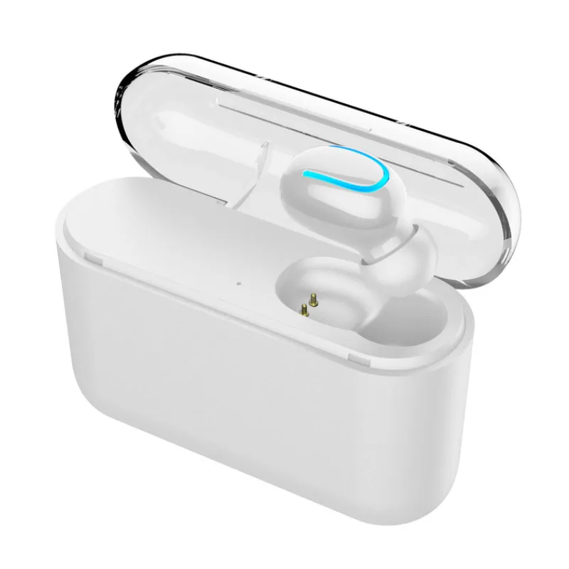 Single ear White Bluetooth 5,0 наушники TWS беспроводные наушники Blutooth наушники Handsfree спортивные наушники игровая гарнитура телефон PK HBQ - Цвет: Single ear White