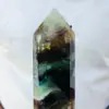 Natural Fluorite Obelisk Quartz Crystal Healing Reiki Wand Tower Point 4