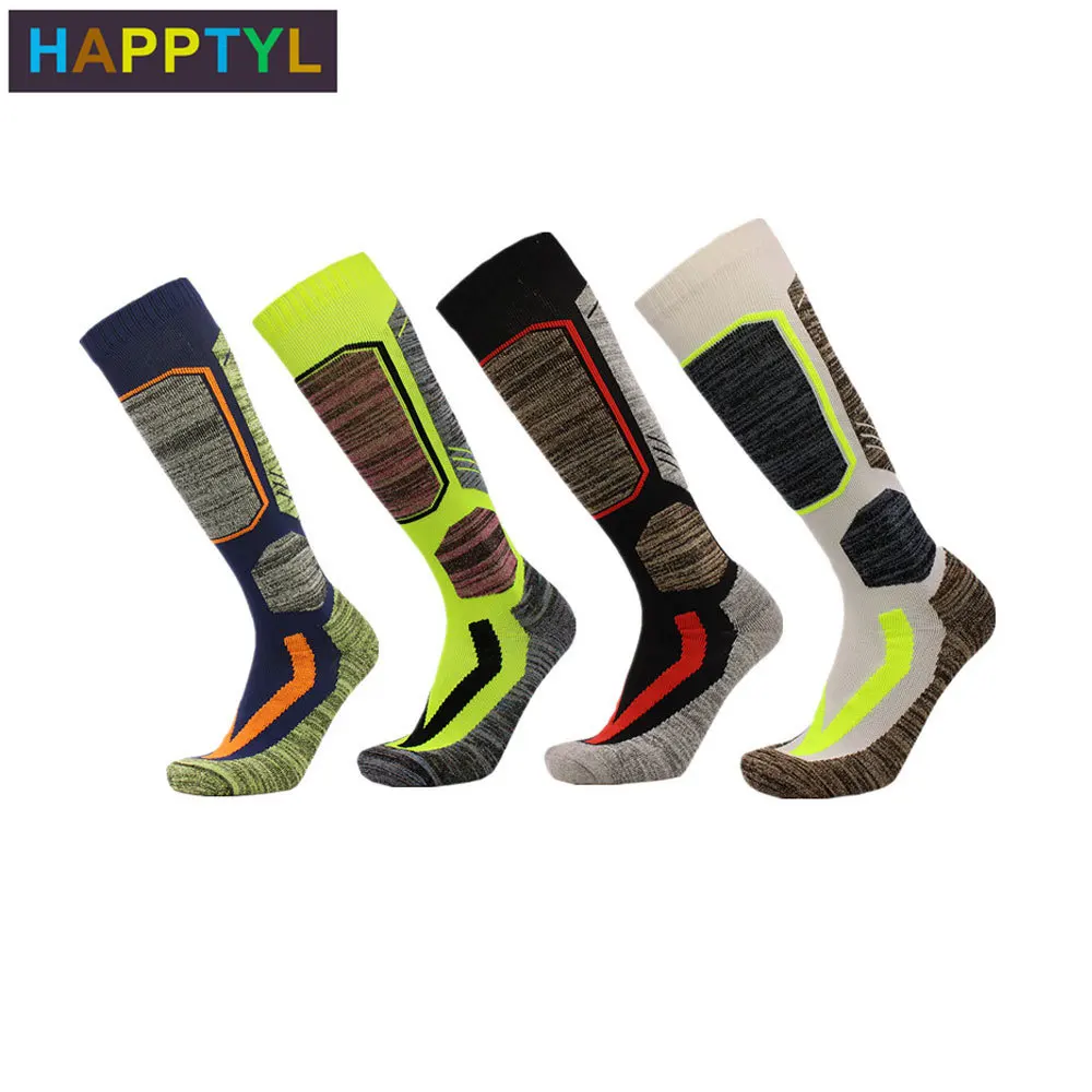 1 пара лыжных носков HAPPTYL для катания на лыжах сноуборде холодной погоды зимних