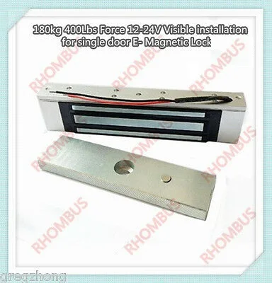 Видимая установка для одной двери E- Magnetic Lock сила 24 В 180 кг фунта | Безопасность и