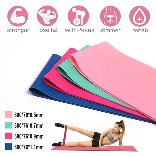 1PCS New Colorful Resistance Bands Loop Kit Strength Training Home Fitness Gym Yoga Exercise Latex Sports Accessories 5