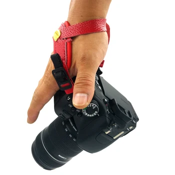 

Hot Hand Grip Camera Strap Genuine Leather Hand Strap For Dslr Camera for Sony Olympus Nikon Canon EOS D800 D7000 D5100 D3200