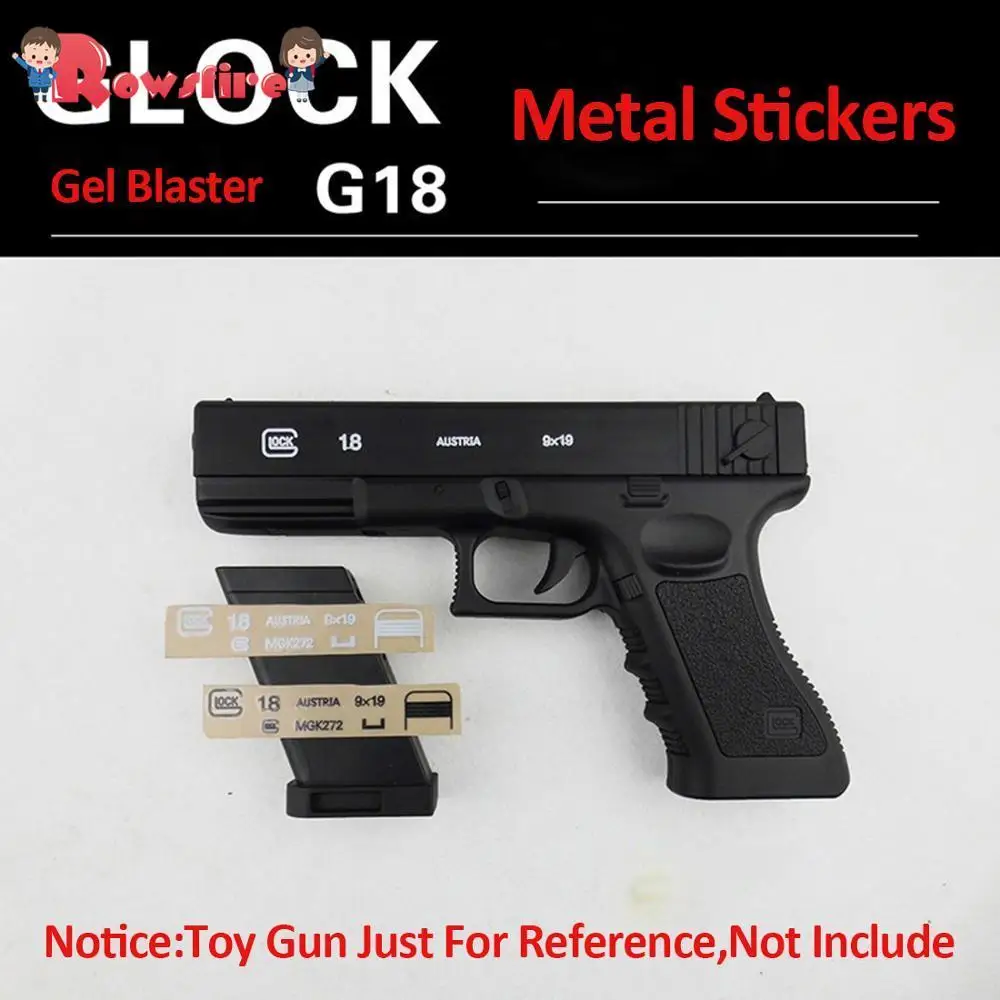 Металлические наклейки Rowsfire аксессуары для водяных бусин SKD Glock G18 Blaster