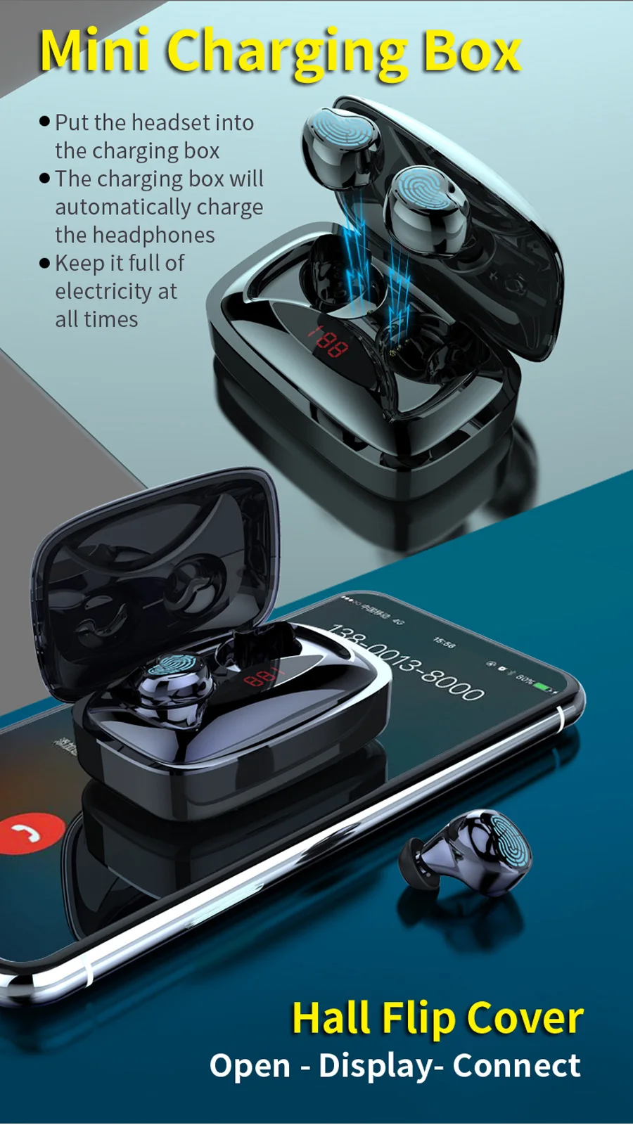 Сенсорная Беспроводная bluetooth-гарнитура X29 Tws, градиентные bluetooth-наушники с микрофоном, стереонаушники, беспроводные наушники для телефона