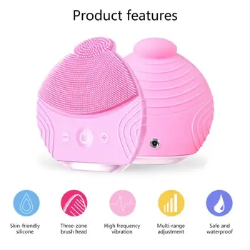 

Silicone Face Cleansing Brush Facial Cleanser Pore Cleaner Exfoliator Face Scrub Washing Brush Skin Care Small Shape