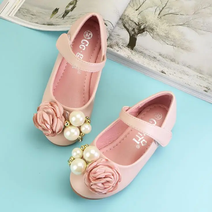

Toddler Infant Kids Baby Little Girls Flowers Pearl Princess Shoes Flat Heels Casual Sandals girls sandals