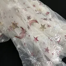 10 метров Летающая лошадь фейерверк расшитая блестками сетка ткань показывает платье для вечеринки китайское Qipao расшитое блестками Ширина ткани 125 см