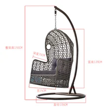 Уличная подвесная корзина, ротанговое кресло, гамак, для взрослых, для помещений, балкон, ленивый, одиночное Птичье гнездо, подвесная, уличная, качающаяся люлька, chai