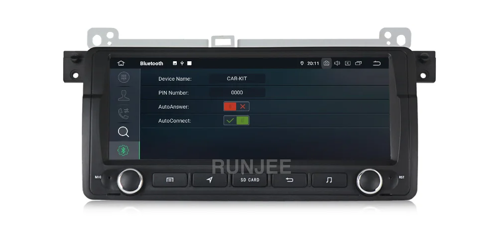 RUNJEE ips DSP Android 9 gps Авторадио Стерео система для BMW/E46/M3/Rover/3 серии мультимедийный плеер FM радио