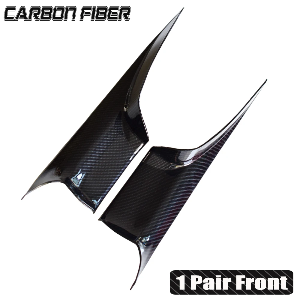 ABS пластиковая ручка для межкомнатной двери автомобиля для BMW f01 f02 7 серия 730 740 750 панель Потяните обшивку рамы покрытие из углеродного волокна/яркий черный - Цвет: 1Pair-Front-CarB-F02