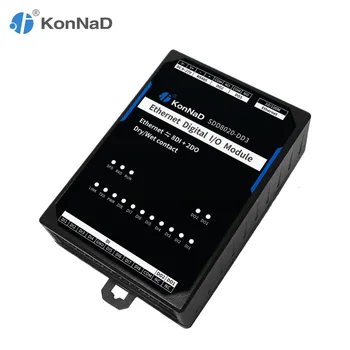 

Ethernet Remote IO controller module 8DI 2DO Dry/Wet contact Form C relay RTU master Modbus TCP communication