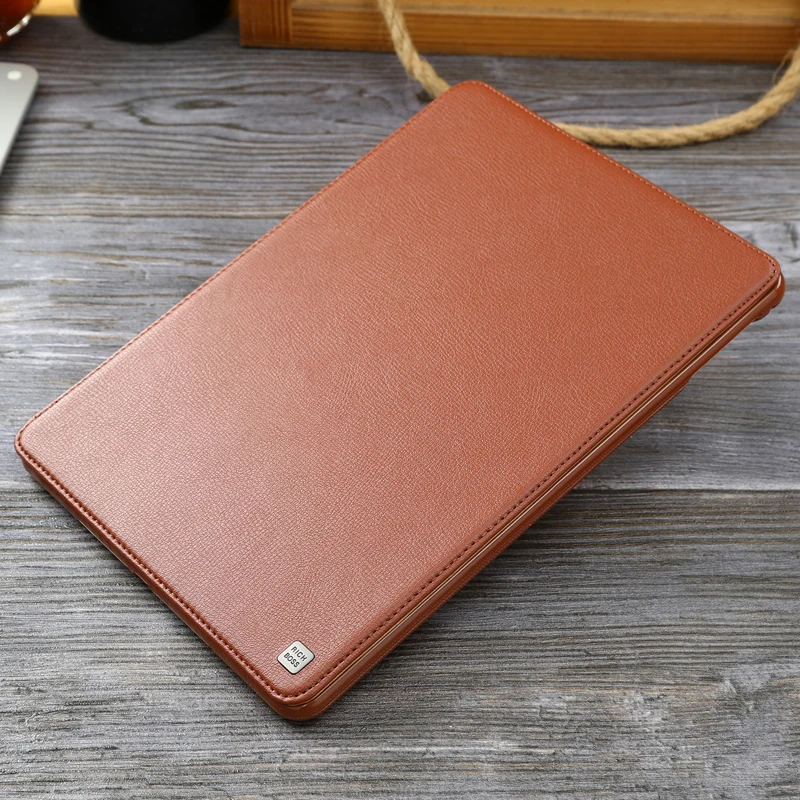 

For iPad Air2 Case New Cowhide Genuine Leather Flip Case for iPad Air Universal Business Stand Smart Cover for Apple iPad5 iPad6