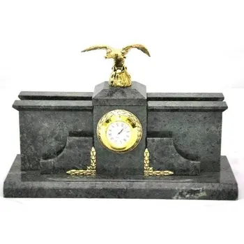 

Table clock made of marble with Eagle mm-013