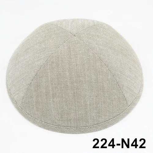 Kippot Kippa Kippah Linen-3 Kipa 19 см Skullies Yarmulke Beanies еврейская шляпа-Кепка с черепом покупка более 5 лотов будет скидка be10 - Цвет: 224N42