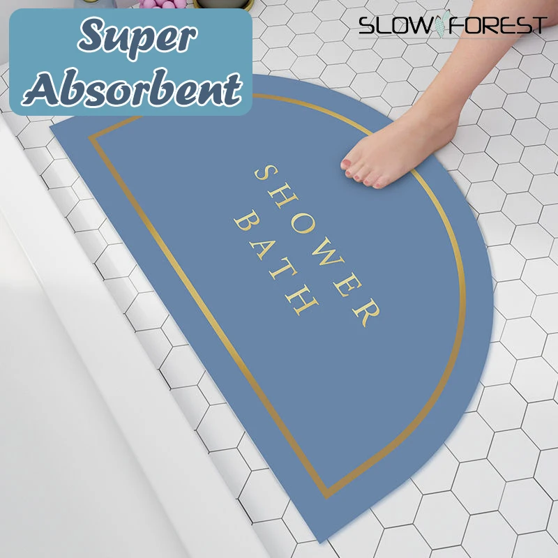 SlowForest Super Absorbent Floor Mat Quick Drying Bathroom Carpet