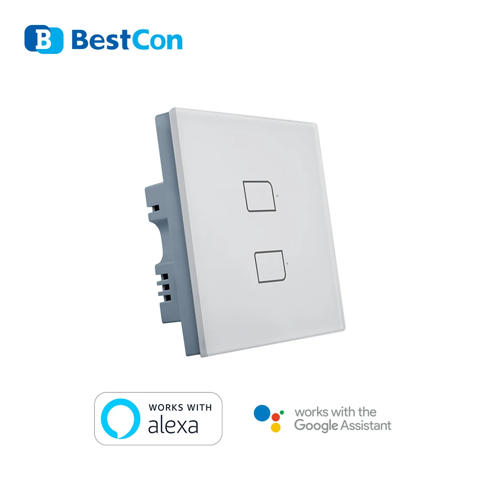 Unico Polo Uk Standard Broadlink Bestcon Marca Tc2S-2-Uk Intelligente Parete Interruttore Funziona Con Alexa E Google Casa