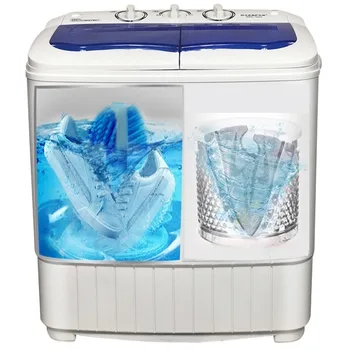 

220V Timing Washing Machine Portable Washing Machine UV Washing Machine Two-drum Shoes and Cloths Washer